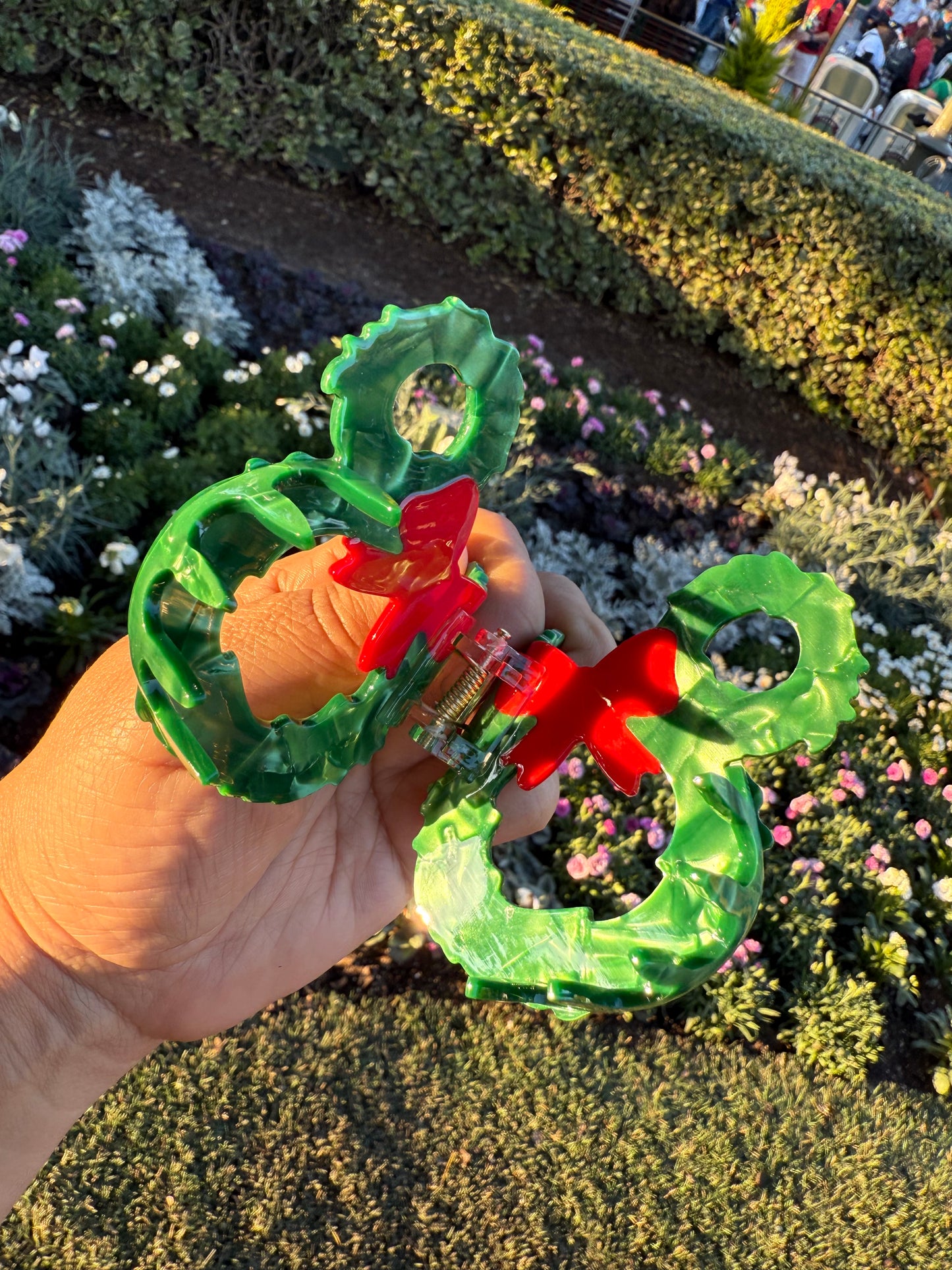Mickey Mouse Wreath Claw Clip