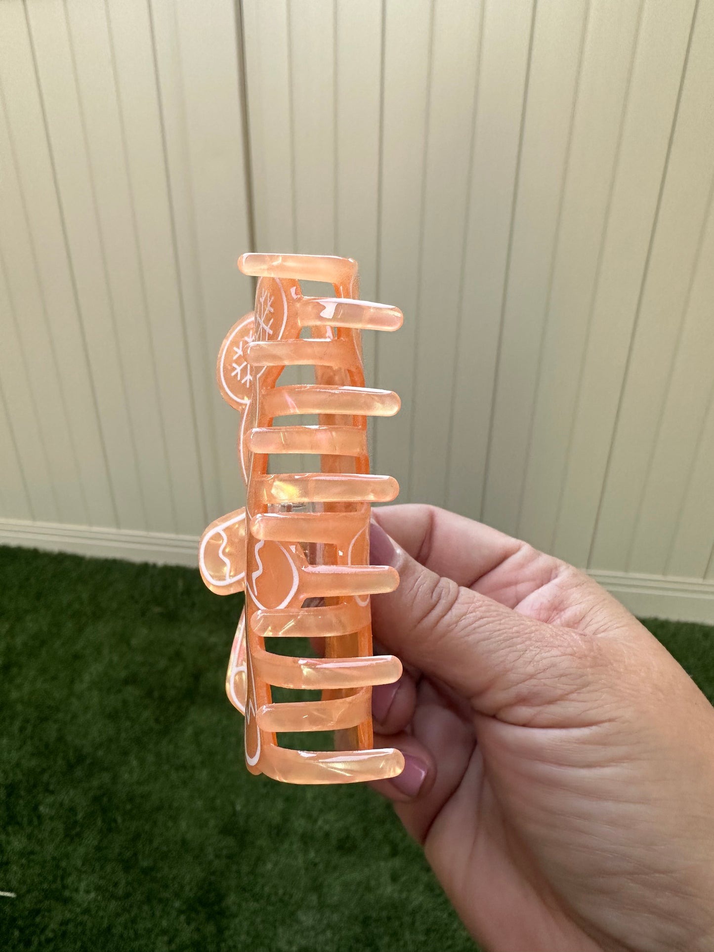 Gingerbread Mickey Claw Clip