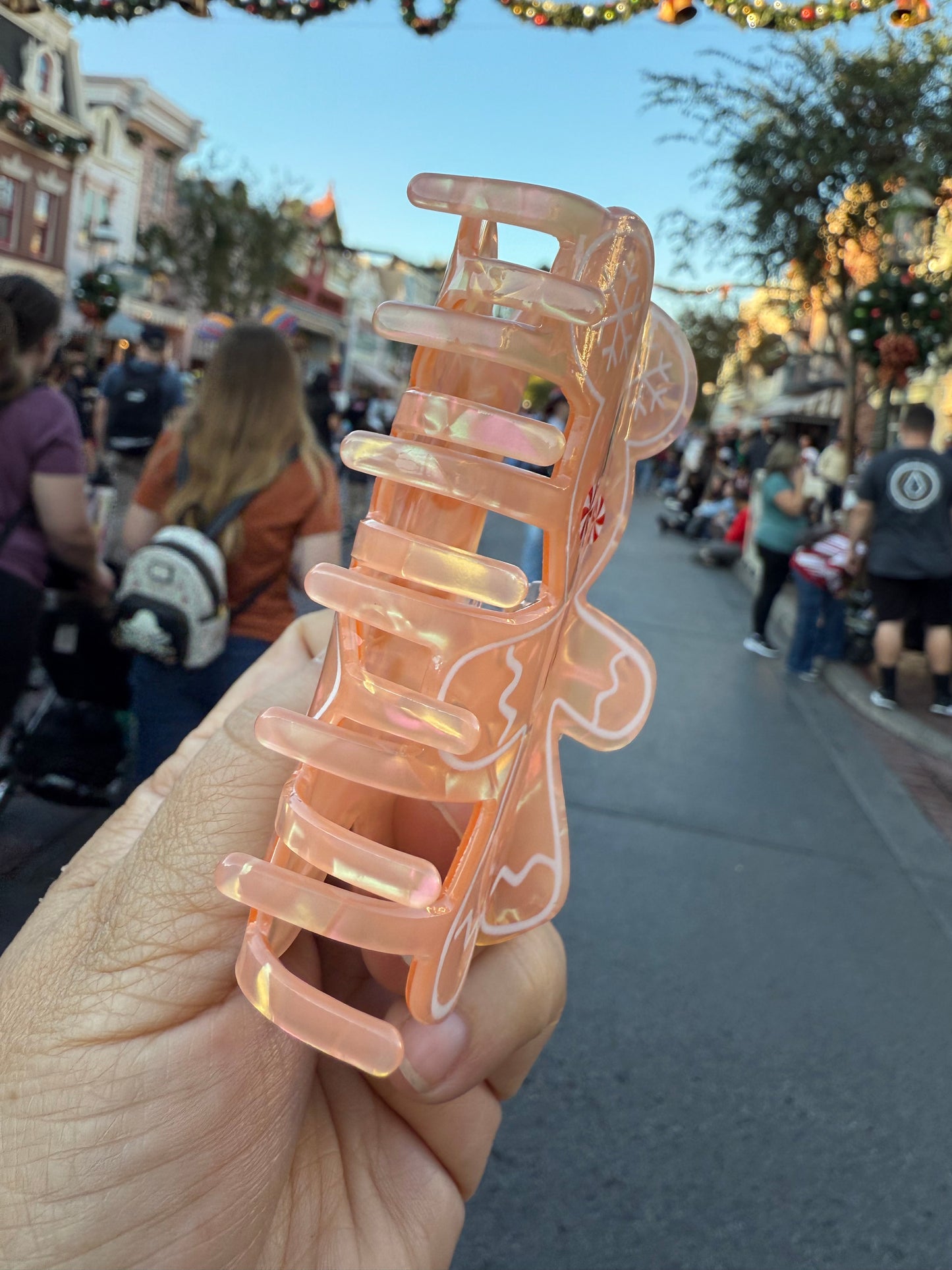 Gingerbread Mickey Claw Clip