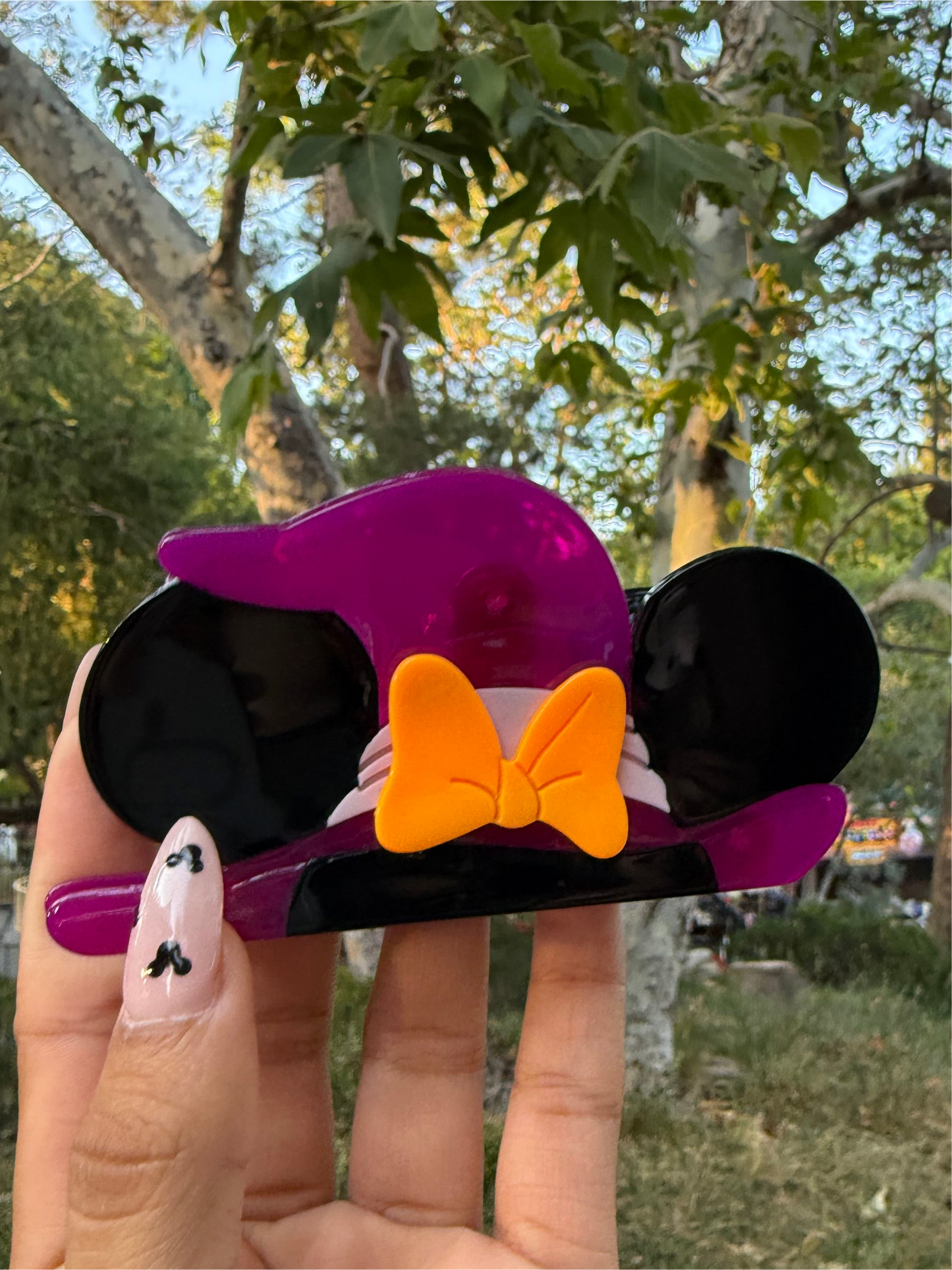 Minnie Witch Hat Hair Claw Clip