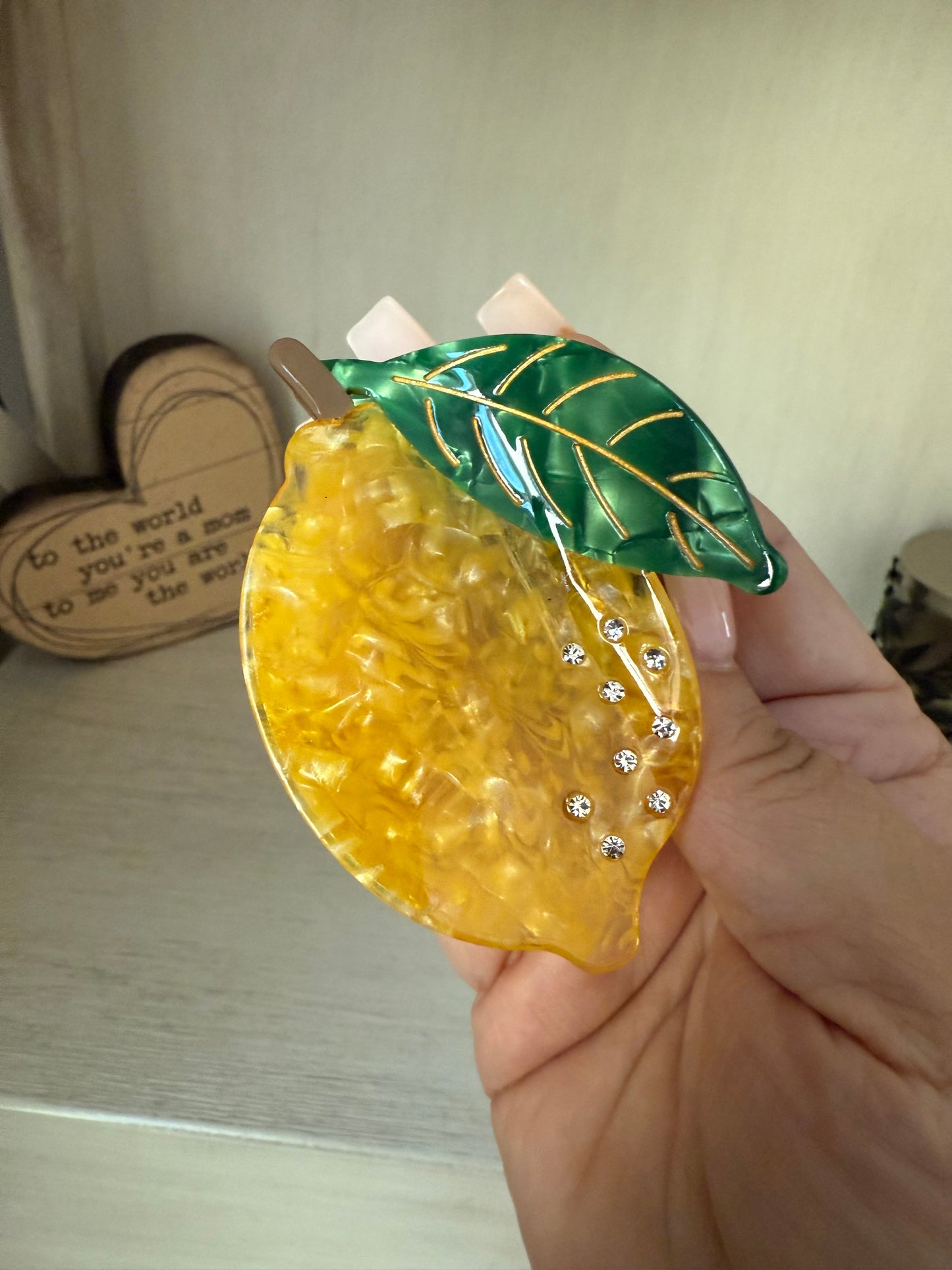 Lemon Claw Clip