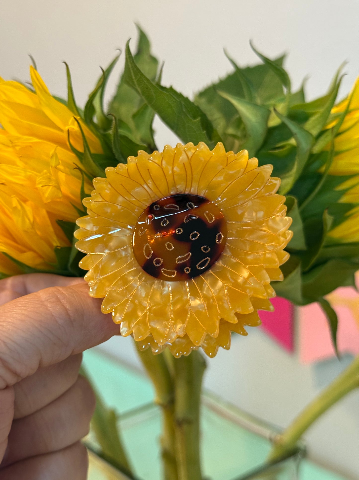 Sunflower Claw Clip