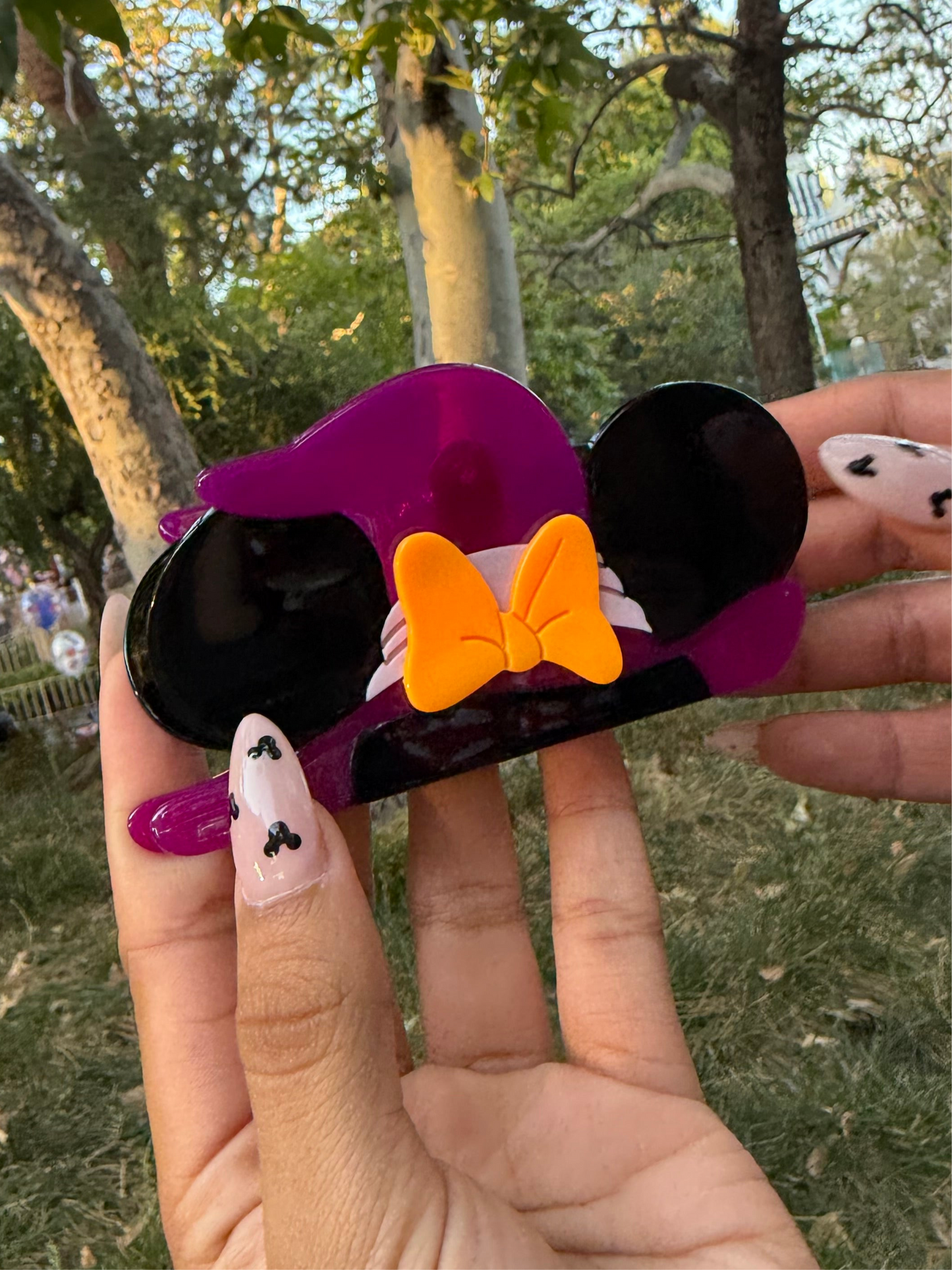 Minnie Witch Hat Hair Claw Clip
