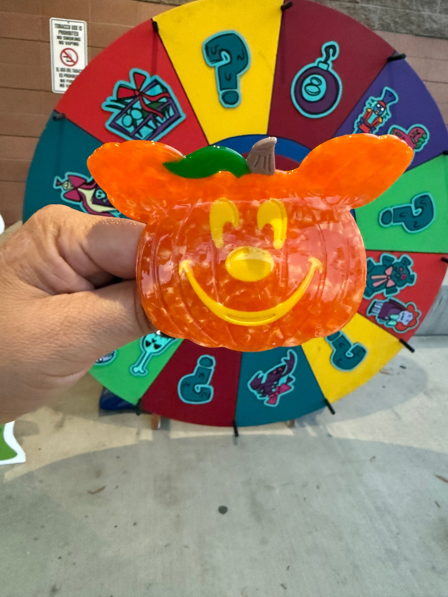 Pumpkin Mickey Hair Clip