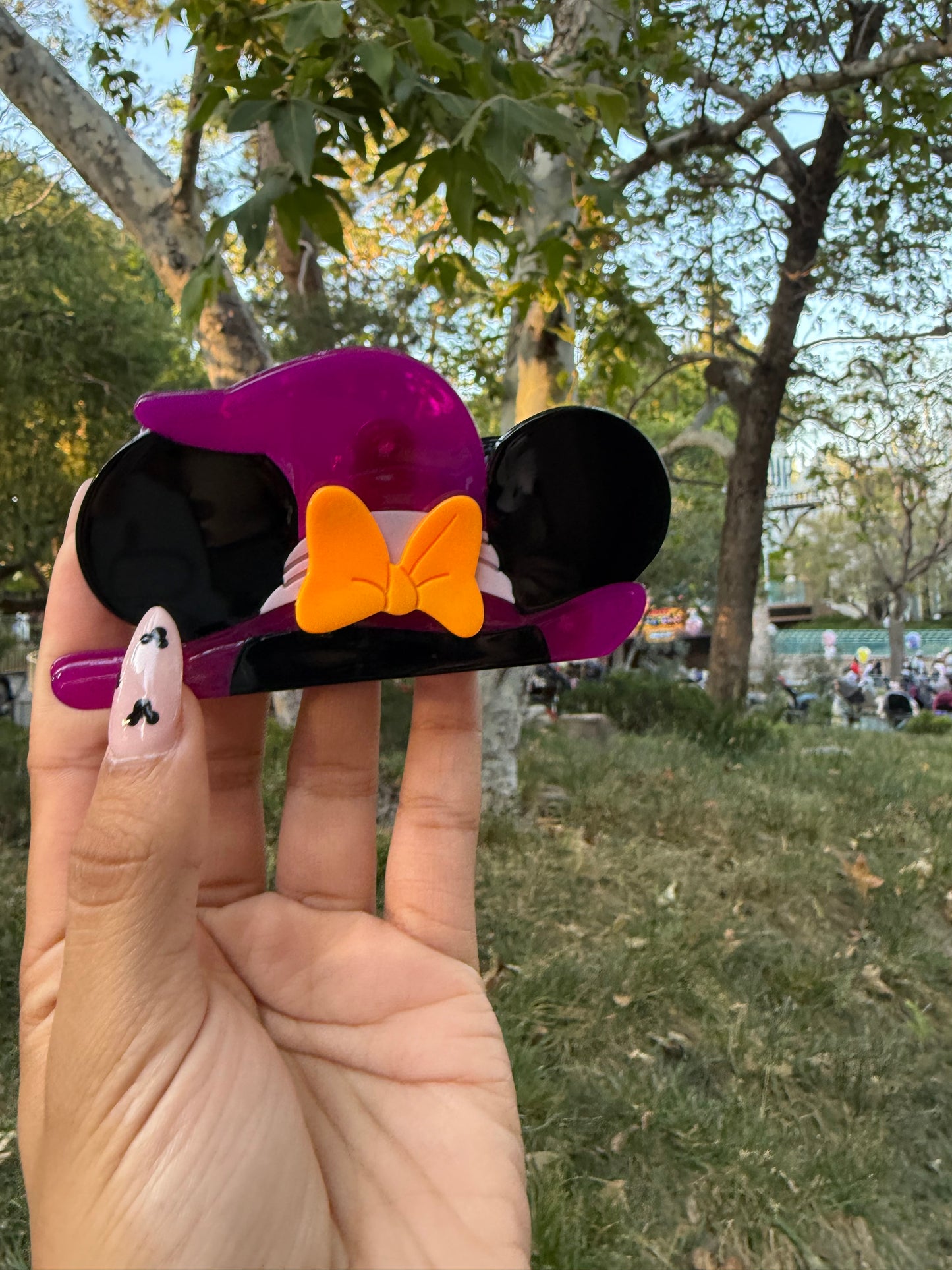 Minnie Witch Hat Hair Claw Clip