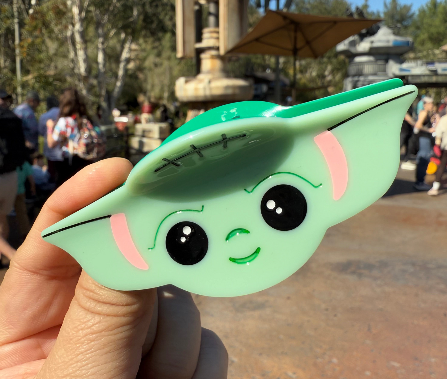 Baby Yo-da Claw Clip