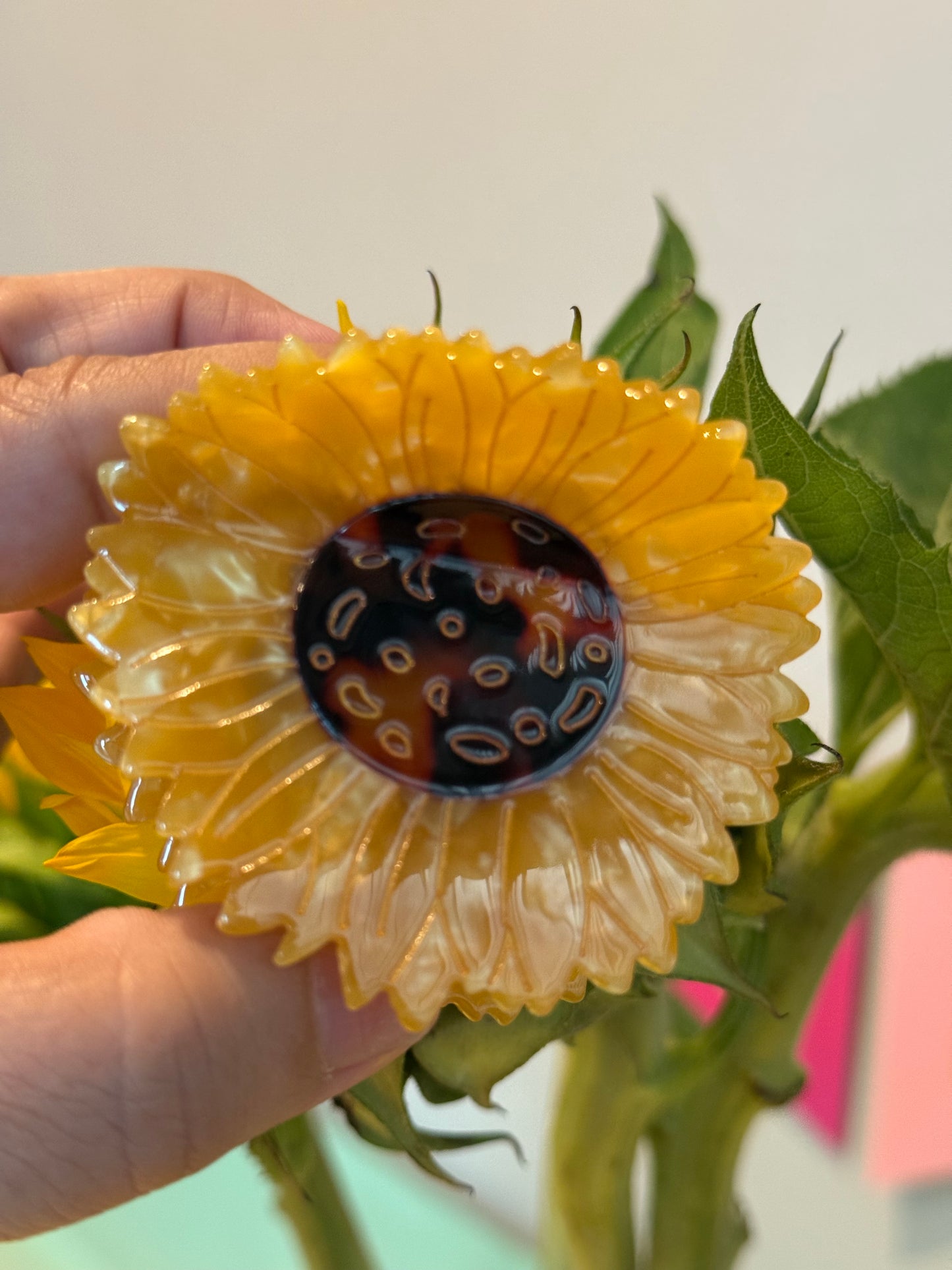 Sunflower Claw Clip