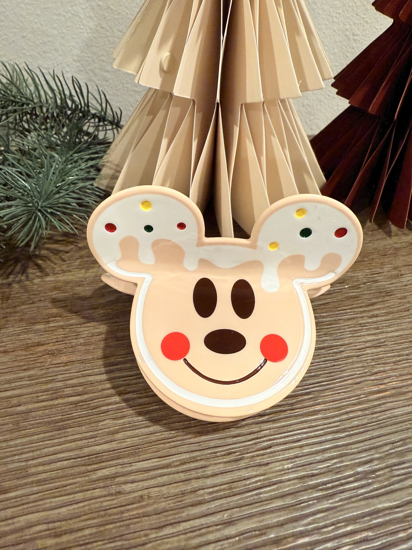Mickey Gingerbread Claw Clip
