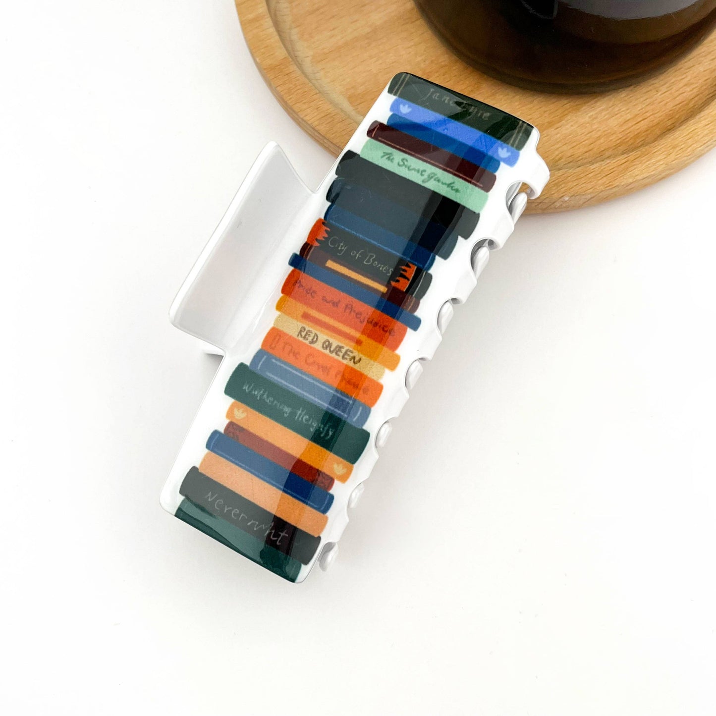 Colorful Book-Shaped Hair Claw Clip, Library Souvenirs: C