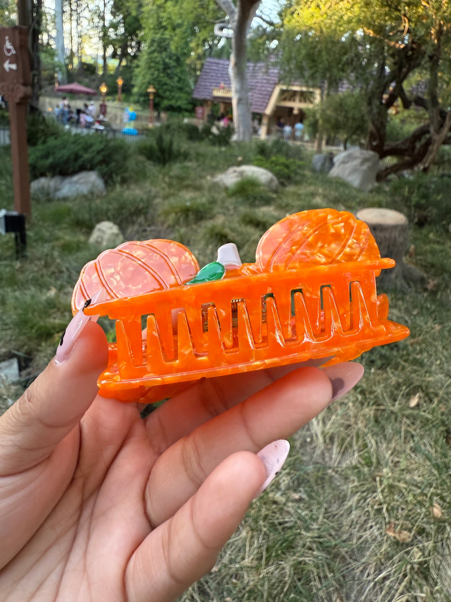Mickey Pumpkin Hair Clip, Acetate Hair Clip, Accessories for Her, Translucent Clip, PerfectGift, Gifts for Her, Minimalist Style, Minnie