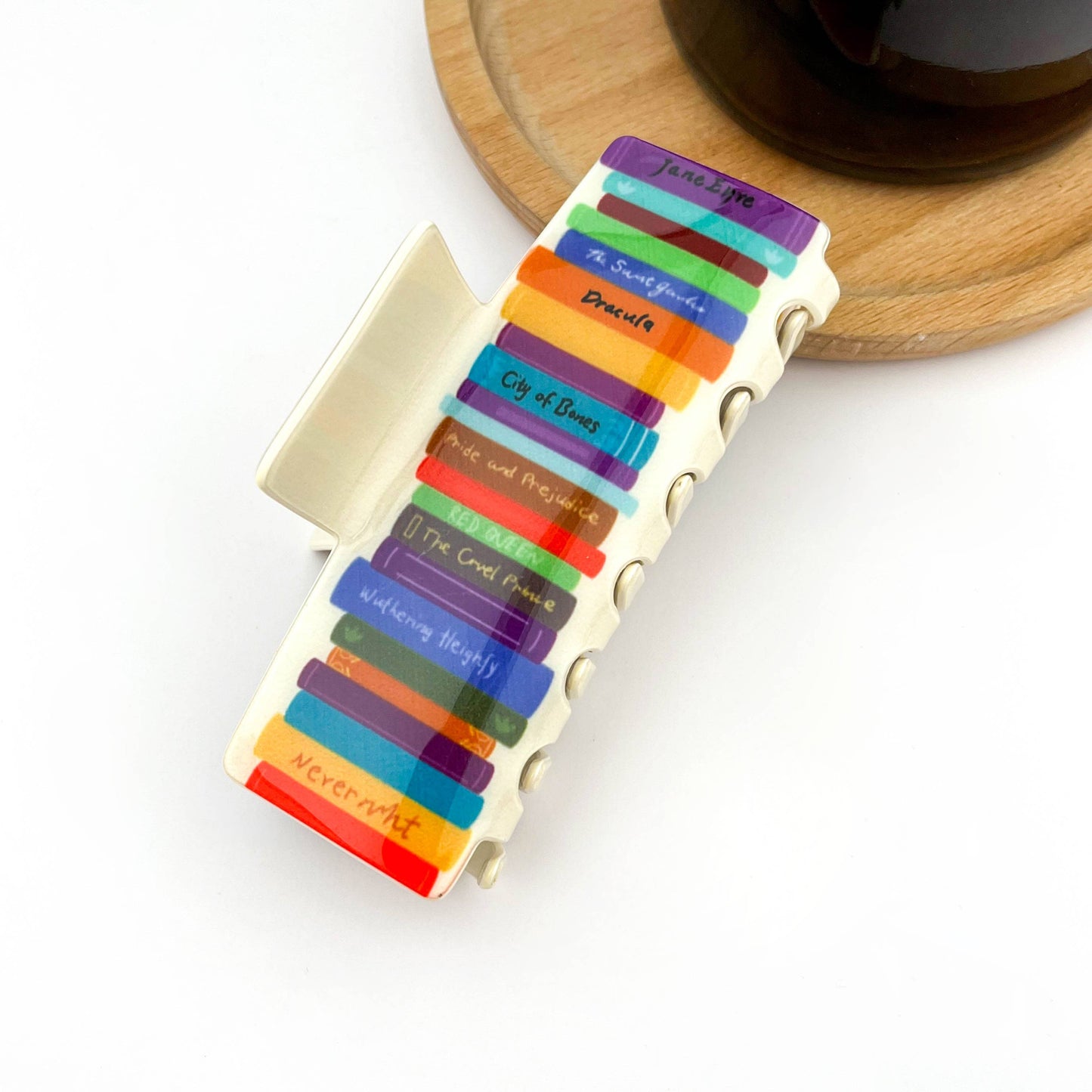 Colorful Book-Shaped Hair Claw Clip, Library Souvenirs: C