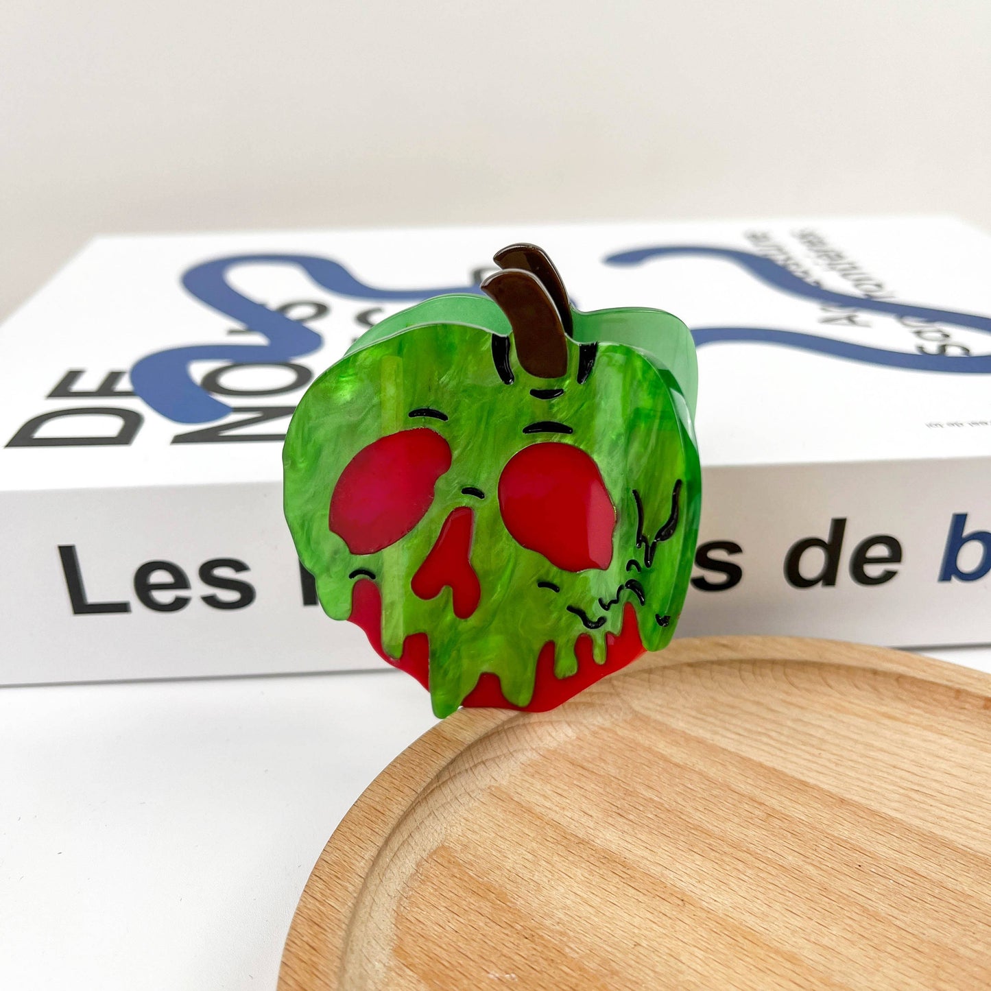 Devil Apple Hair Clip,Acetate Halloween Easter Claw Clip