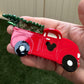 Mickey Santa Red Truck Claw Clip