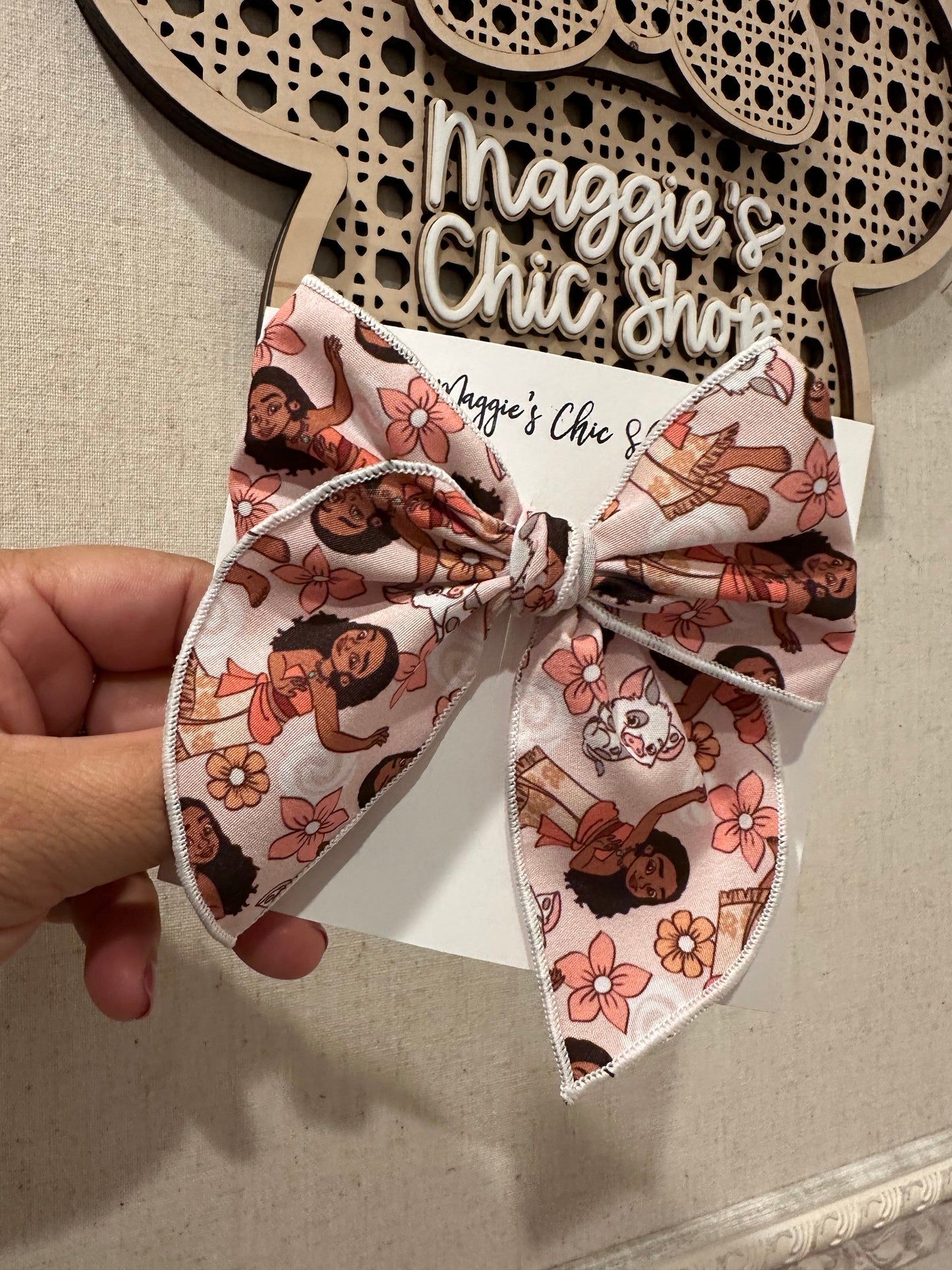 Moana Hair Bow