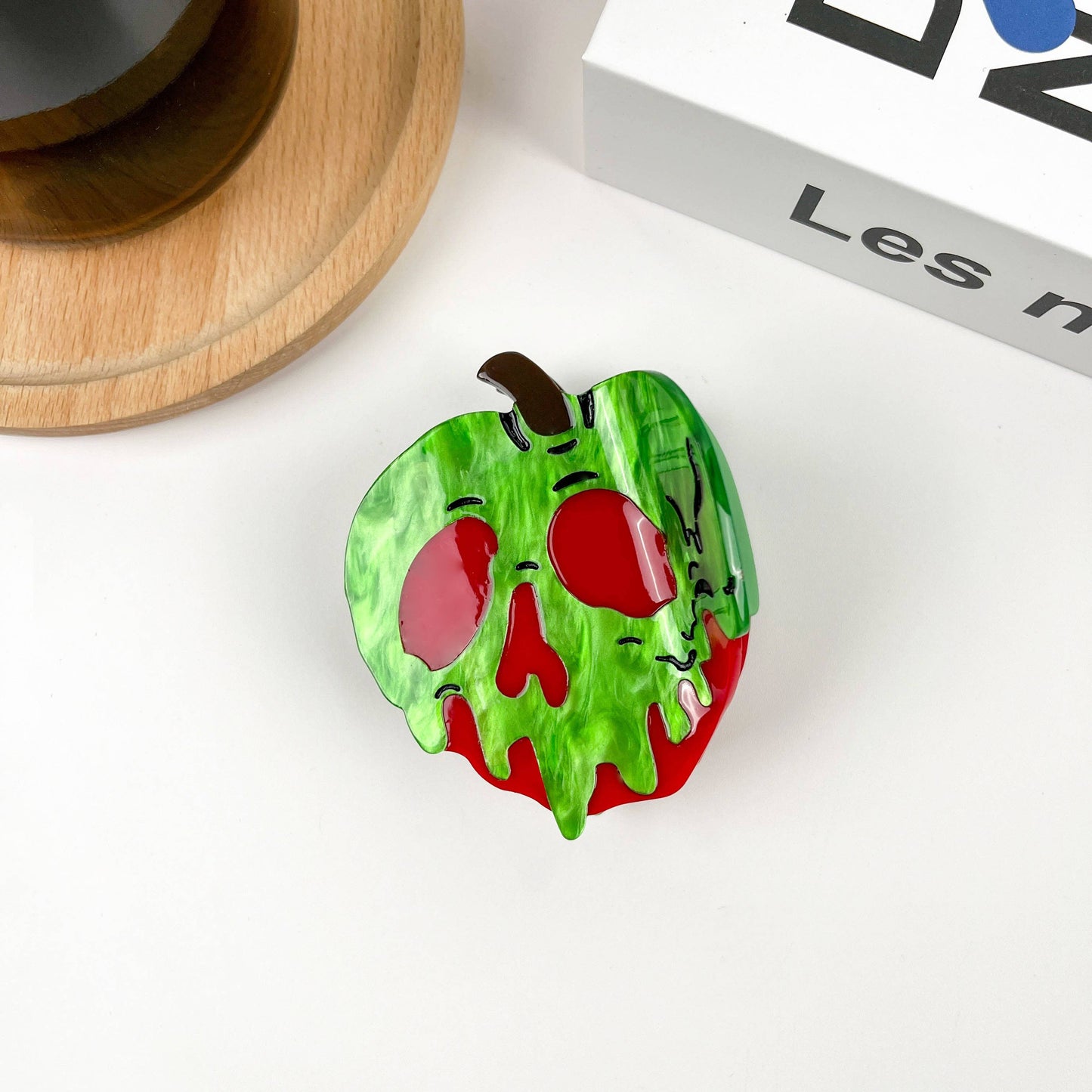 Devil Apple Hair Clip,Acetate Halloween Easter Claw Clip