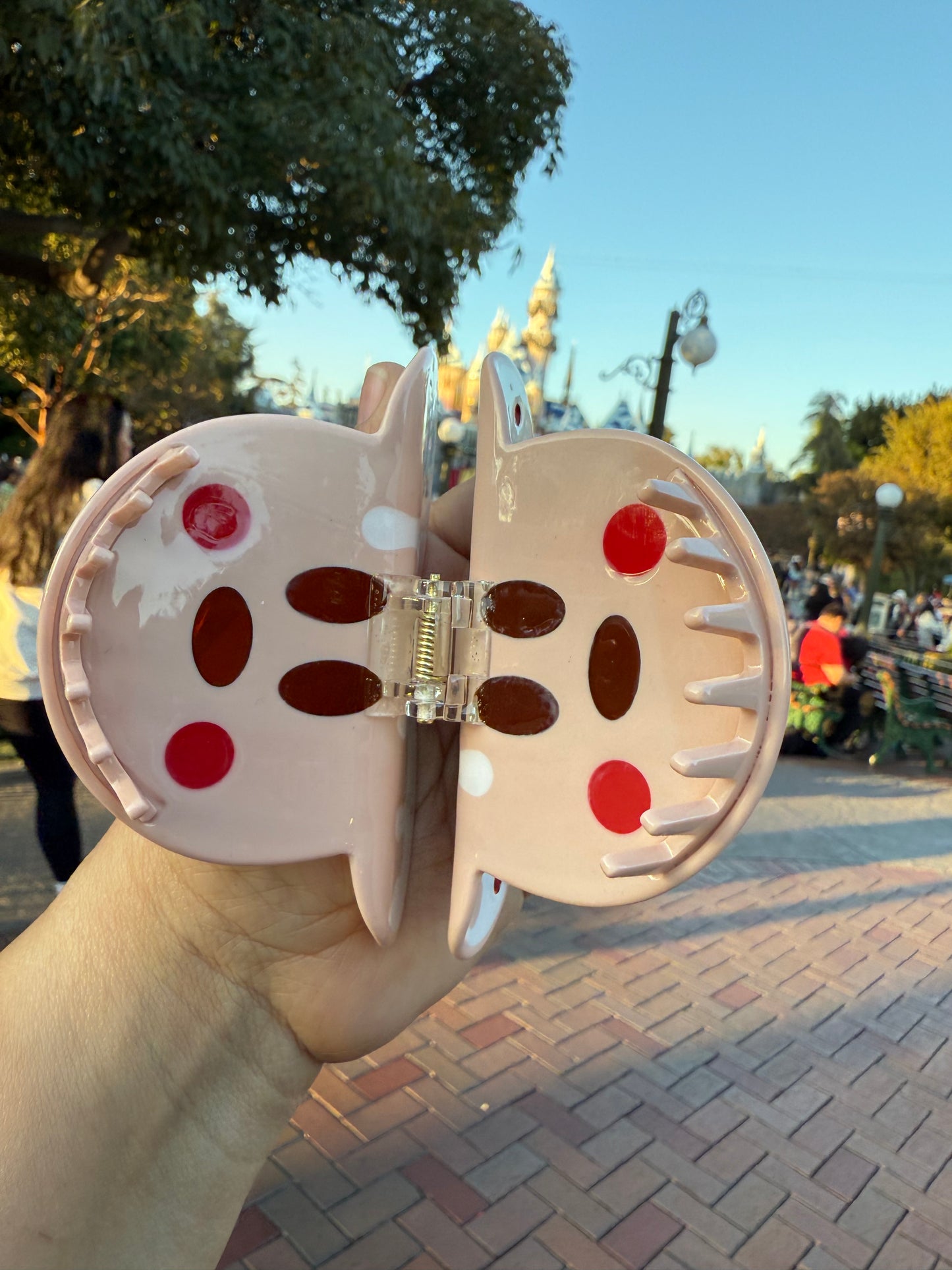 Mouse Gingerbread Claw Clip