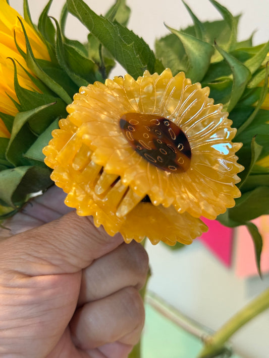 Sunflower Claw Clip