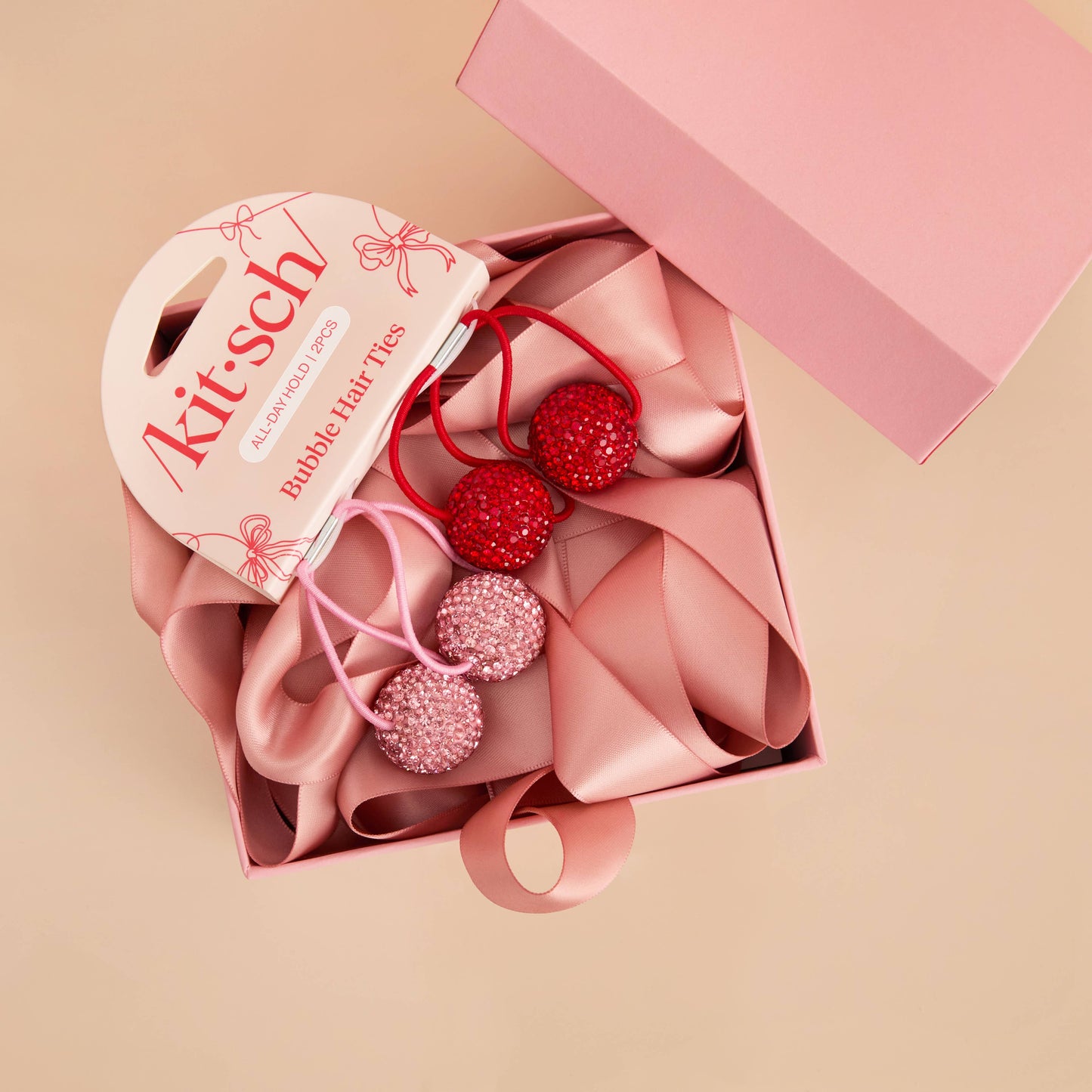 Holiday Bubble Hair Ties 2pc Set