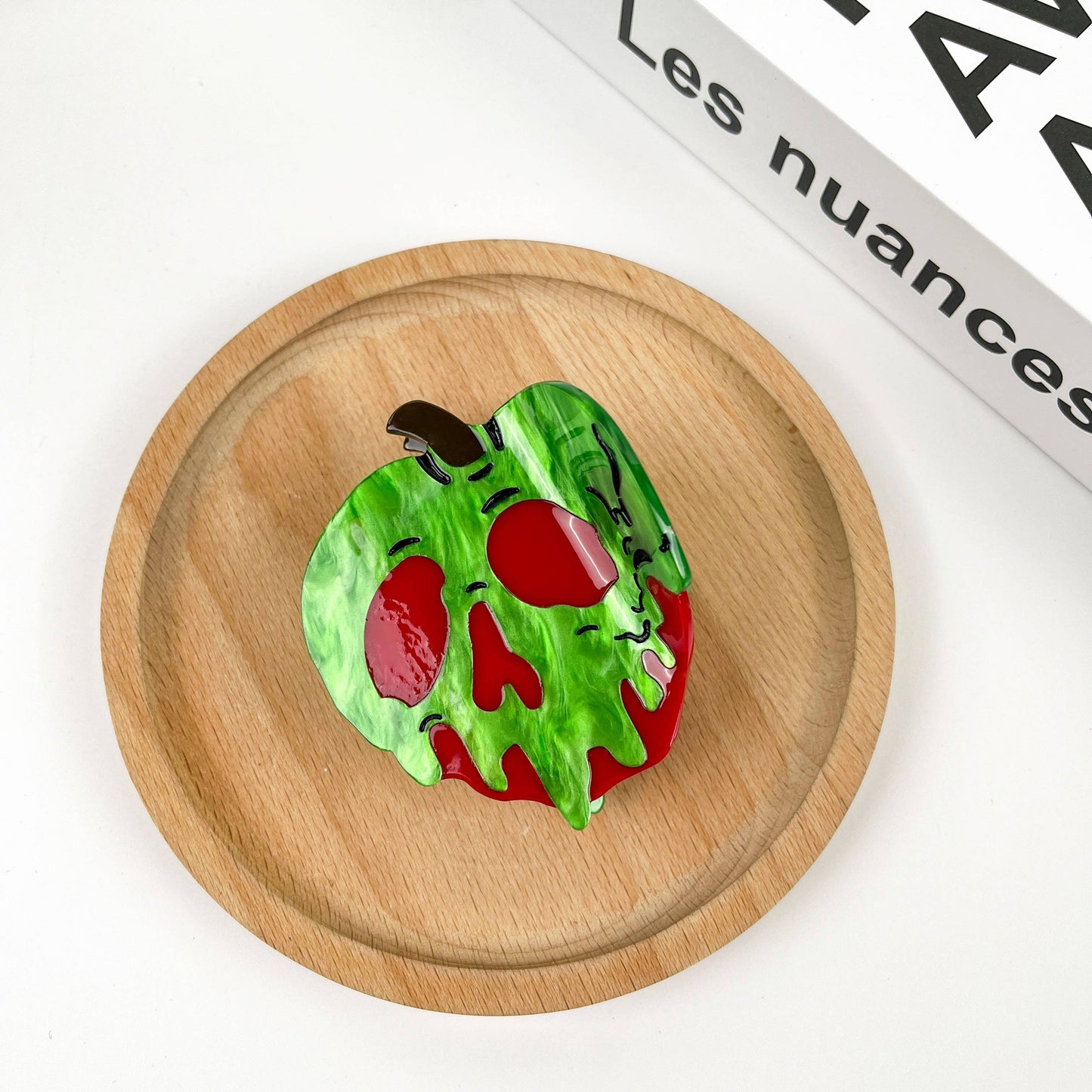 Devil Apple Hair Clip,Acetate Halloween Easter Claw Clip