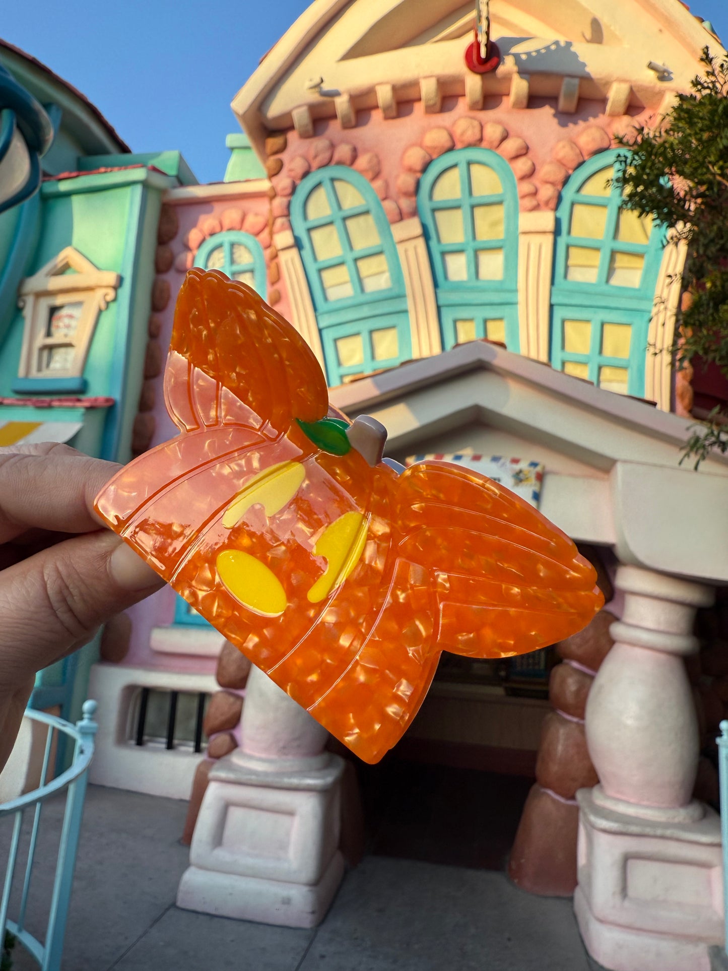 Mickey Pumpkin Hair Clip, Acetate Hair Clip, Accessories for Her, Translucent Clip, PerfectGift, Gifts for Her, Minimalist Style, Minnie
