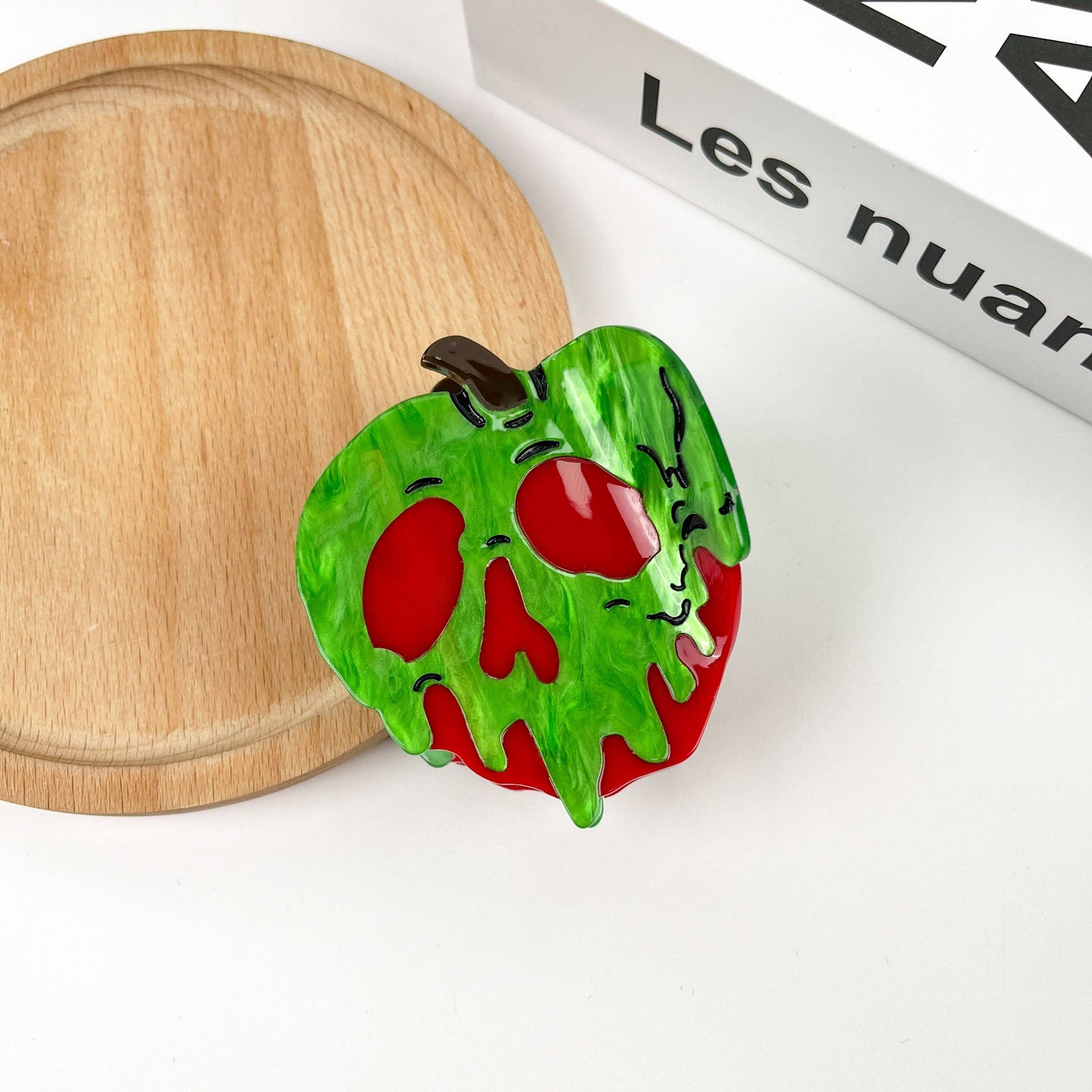 Devil Apple Hair Clip,Acetate Halloween Easter Claw Clip