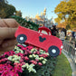 Mickey Santa Red Truck Claw Clip