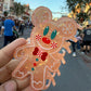 Gingerbread Mickey Claw Clip