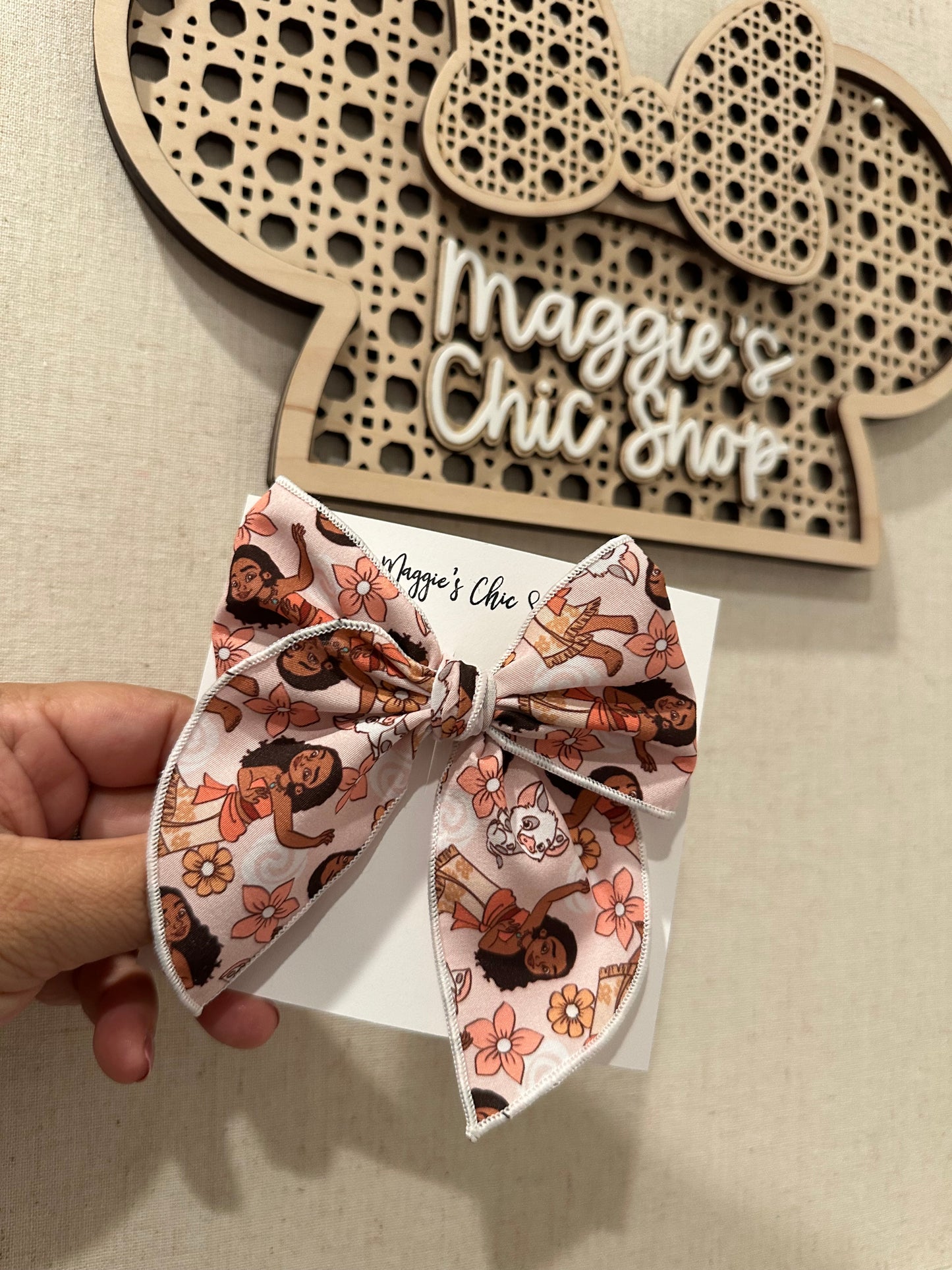 Moana Hair Bow