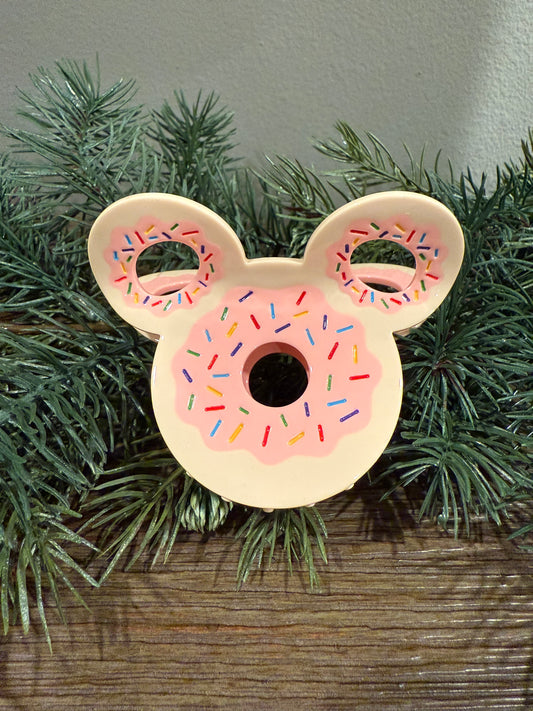 Donut Mouse Claw Clip