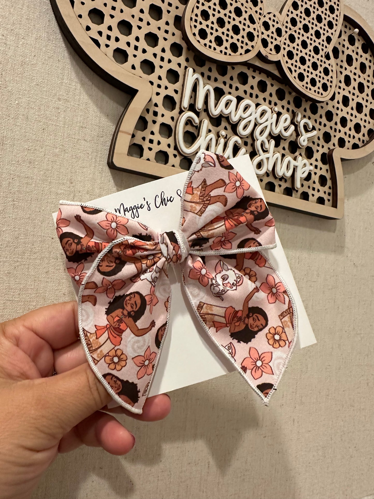 Moana Hair Bow