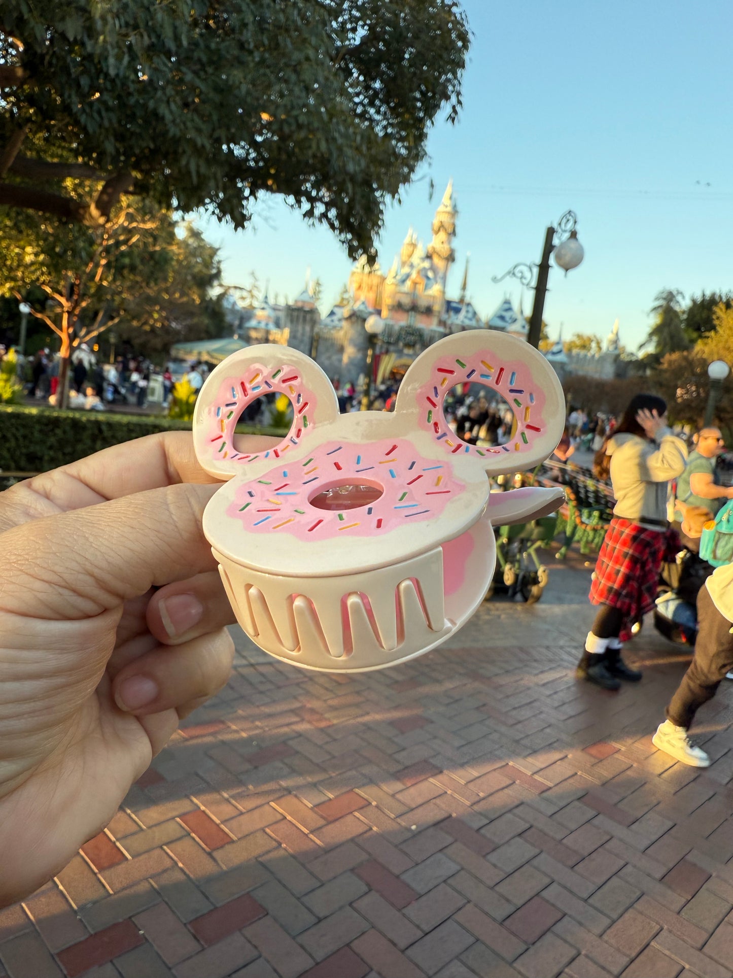 Donut Mouse Claw Clip