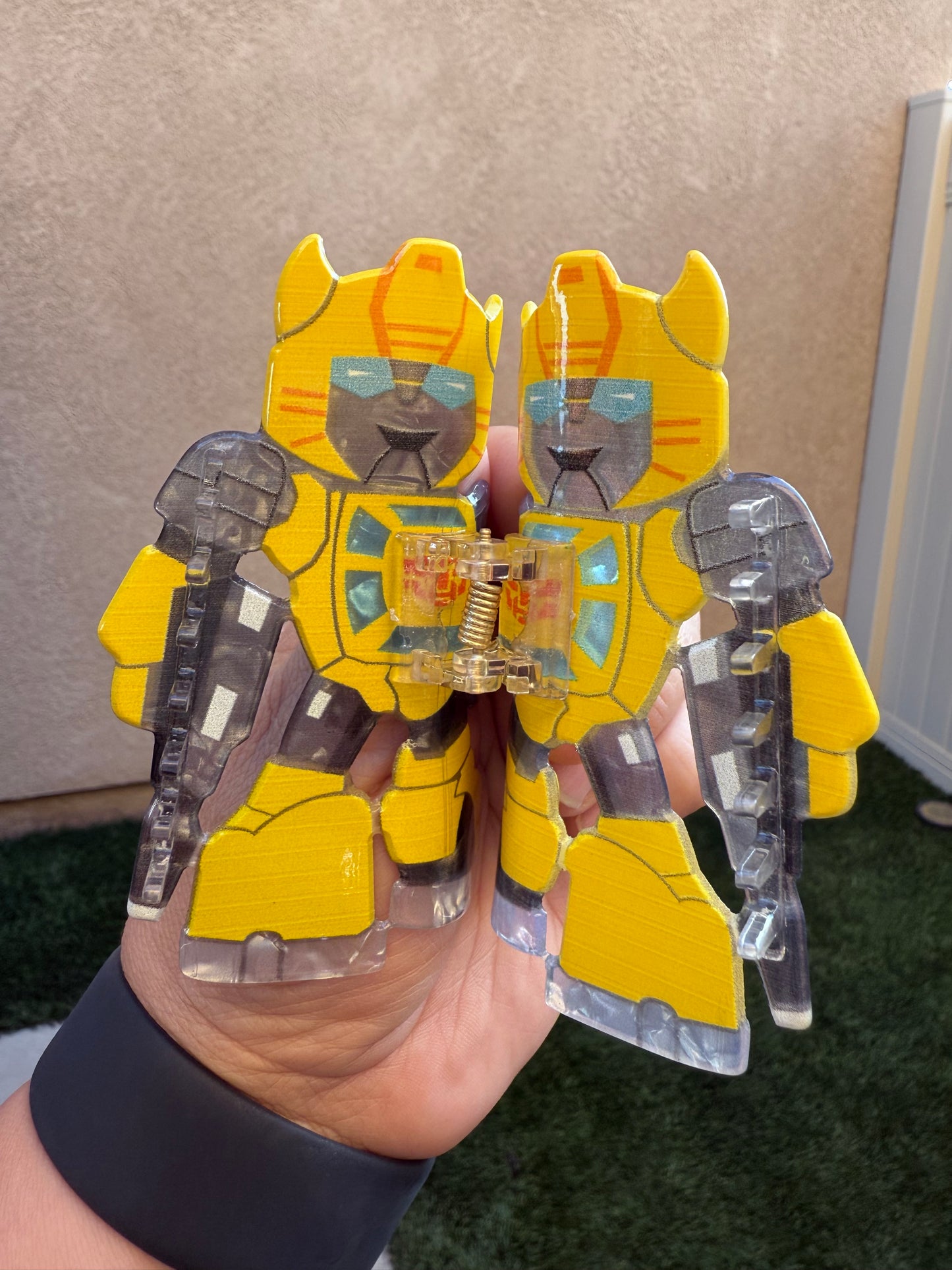 Transformer Bumblebee Inspired Claw Clip