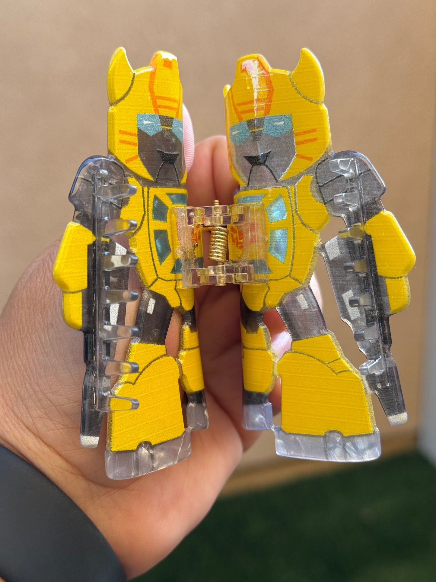 Transformer Bumblebee Inspired Claw Clip