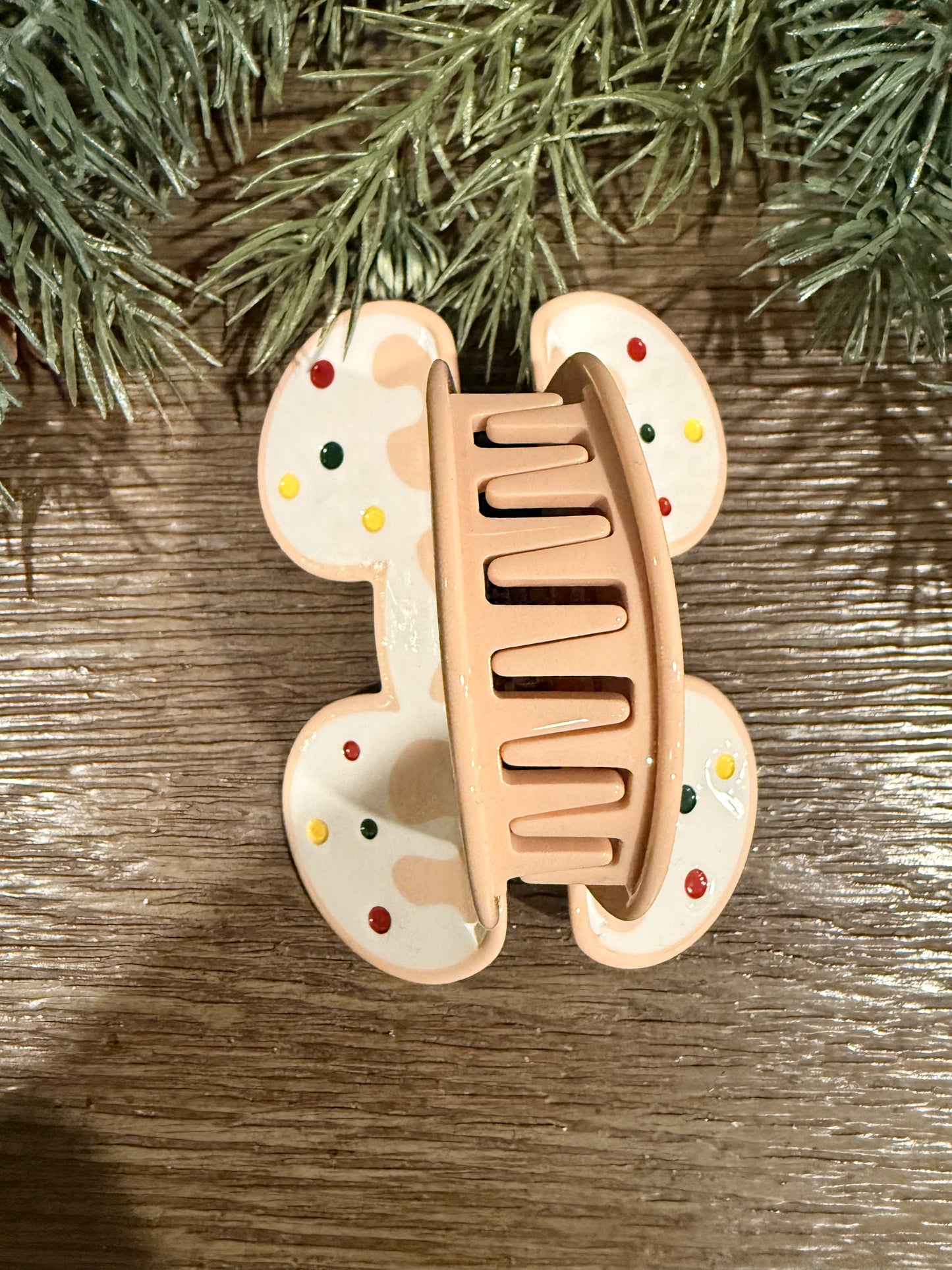 Mouse Gingerbread Claw Clip