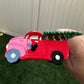 Mickey Santa Red Truck Claw Clip