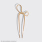 The Grinch x Kitsch Gold Bow French Hair Pin