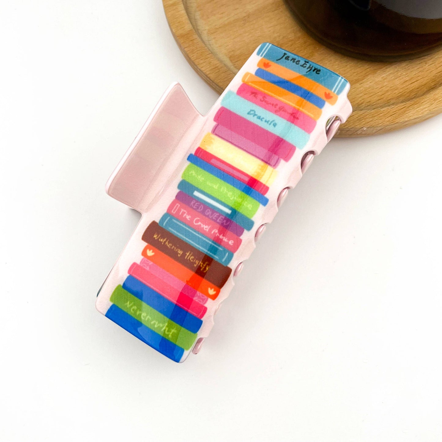Colorful Book-Shaped Hair Claw Clip, Library Souvenirs: C